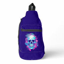 Crâne Floral dans le Style Vaporwave