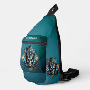 Sac À Bandoulière Crâne qui incarne l'aura mystique