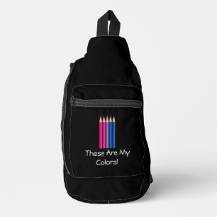 Sac À Bandoulière Crayons de fierté bisexuelle