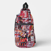 Sac À Bandoulière Crossbody Bag – Fragmented Pulse (Recto)