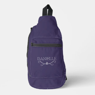 Sac À Bandoulière Cute Custom Dark Purple "BALLET TOUS LES JOURS"