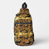 Sac À Bandoulière Dachshund Or (Recto)