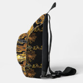 Sac À Bandoulière Dachshund Or (Droite)