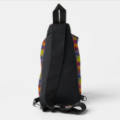 Sac à bandoulière Dark Geometric (Verso)