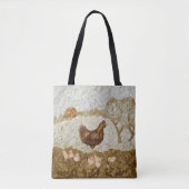 Sac à bandoulière de ferme de poulets - impression (Devant)