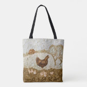 Sac à bandoulière de ferme de poulets - impression (Dos)