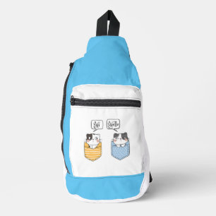 Sac À Bandoulière deux chats