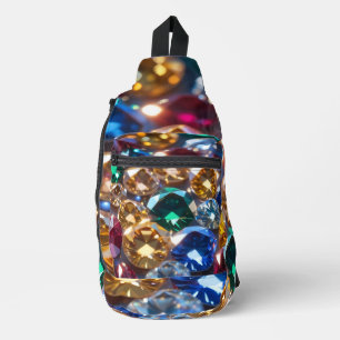 Sac À Bandoulière Diamants De Plusieurs Couleurs