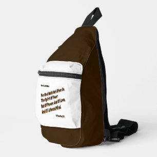 Sac À Bandoulière Dieu Ne Nous A Pas Donné L'Esprit De La Peur