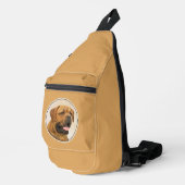 Sac À Bandoulière Dogue de Bordeaux Peinture Artisanale Originale Ch (Coin droit)
