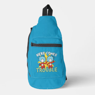Sac À Bandoulière Dr. Seuss Chose Un Chose Deux Les Ennuis Arriven