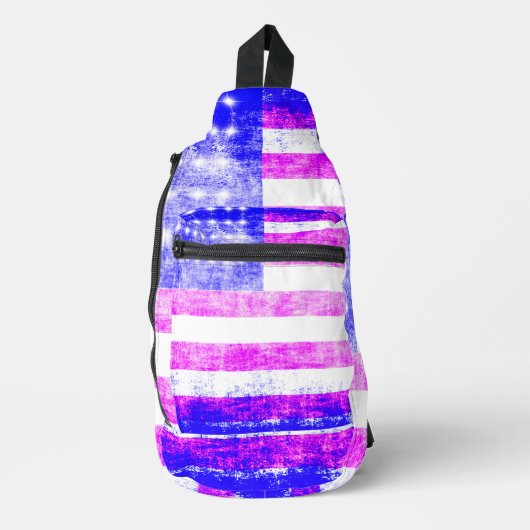 Sac À Bandoulière Drapeau américain (Recto)