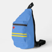 Sac À Bandoulière Drapeau d'Aruba (Coin droit)