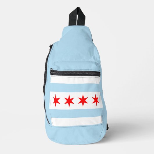 Sac À Bandoulière Drapeau de Chicago, Illinois (Recto)