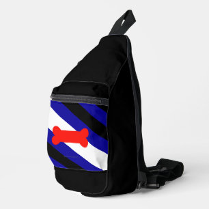 Sac À Bandoulière Drapeau de fierté de jeu de chiots de SlipperyJoe