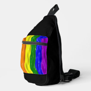 Sac À Bandoulière Drapeau de fierté vernis liquide SlipperyJoe's rou