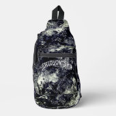 Sac À Bandoulière Eau tambour Noir & Blanc (Recto)