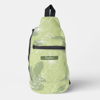 Sac À Bandoulière Elégant Art de forme verte bio pour cadeaux