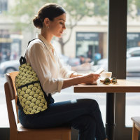 Élégant Black Gold Art Déco Motif de ventilateur V