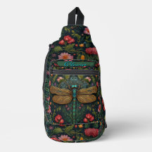 Elégant Personnaliser Vintage dragonfly boho chic