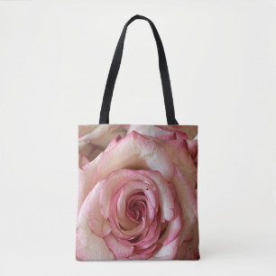 Sac à bandoulière élégant rose aux pointes blanche