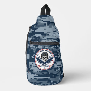Sac À Bandoulière Emblème tactique de vétéran de la sécurité maritim