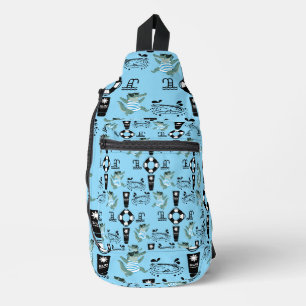 Sac À Bandoulière Enfants mignons nageant et accessoire de plage