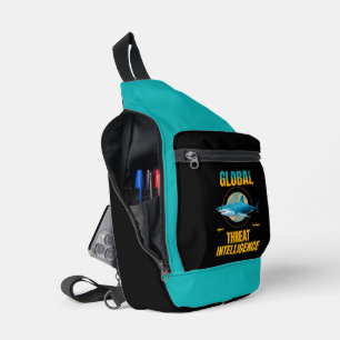Sac À Bandoulière Expert en cybersécurité Requin Drôle