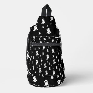Sac À Bandoulière Fantômes Sombres d'Halloween