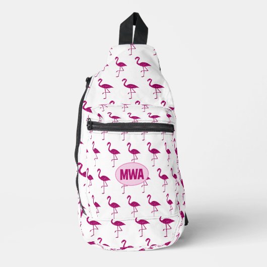 Sac À Bandoulière Flamme rose étincelant flamant brillant Monogram (Recto)