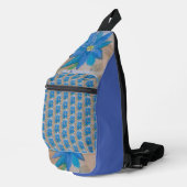 Sac À Bandoulière Fleur bleue (Coin droit)