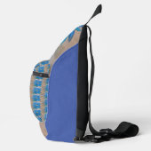 Sac À Bandoulière Fleur bleue (Droite)