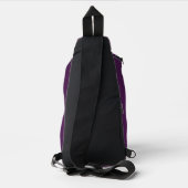 Sac À Bandoulière Fleur-de-lis de fierté de l'aséxualité (Verso)