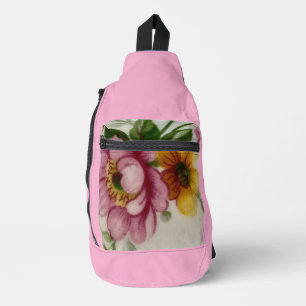 Sac À Bandoulière Fleur inspirée de la porcelaine