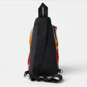 Sac À Bandoulière Fleur orange délicate (Verso)