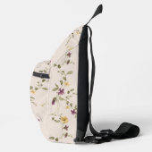 Sac À Bandoulière Fleur sauvage Boho Meadow avec Monogramme (Droite)