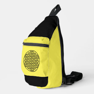 Sac À Bandoulière FLEURS DE VIE - Symbole de géométrie sacrée plein