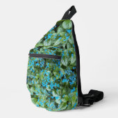 Sac À Bandoulière Fleurs Petit Bleu Brunnera Floral (Coin droit)