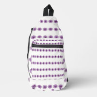 Fleurs violettes abstraites sur blanc