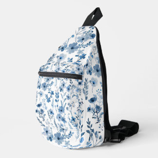 Sac À Bandoulière Floral bleu français