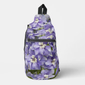 Sac À Bandoulière Floral de Delphinium pourpre (Recto)
