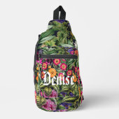 Sac À Bandoulière Floral de prairie rose (Recto)