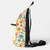 Sac À Bandoulière Floral orange et jaune rétro (Droite)