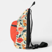 Sac À Bandoulière Floral orange et vert rétro (Droite)