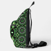 Sac À Bandoulière Formes Futures Metallic Vert Mandala (Droite)