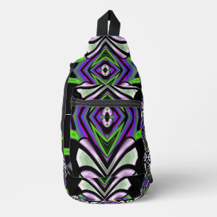 Sac À Bandoulière Formes Futures Totem Léger Neon Graffiti 25