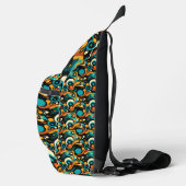 Sac À Bandoulière Funk rétro Abstrait (Droite)