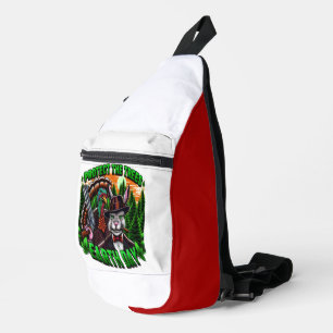 Sac À Bandoulière Furie De Lapin : Chat Élégant Avec Arme À Feu