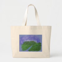 Sac à bandoulière grand format colline et ruisseau