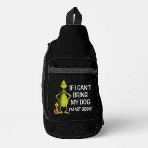 Sac À Bandoulière Grinch Si Je Ne Peux Pas Amener Mon Chien Je Ne Vi